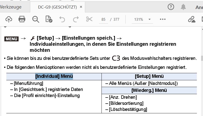 G9   Indiv-Menü-Funktionen  nicht in  C - Sets gespeichert.JPG