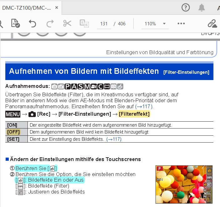 TZ101 Rec-Menü  Filter-Einst  Filtereffekt  OFF   oder per Touch-Reg.JPG